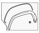 75087AK010 - : Wheel Opening Molding for Toyota: Tacoma Image
