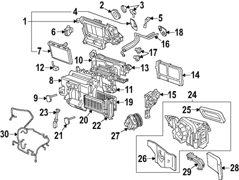 Front Evaporator for 2022 Audi e-tron S #1