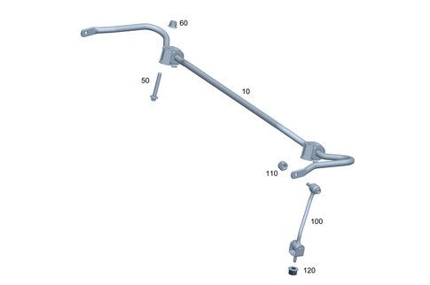 Rear Torsion Bar for 2022 Mercedes-Benz EQB 350 #0