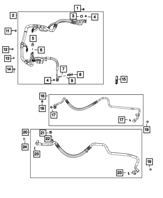 68277009AC - Air Conditioners and Heaters: A/c Suction And Liquid Line for Mopar Image