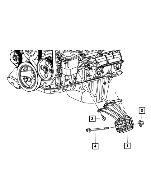 Engine Mounting for 2008 Dodge Ram 1500 #1
