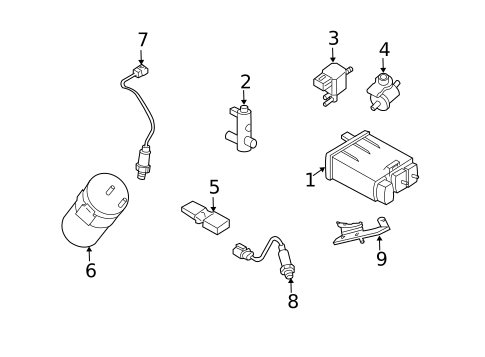 Emission Components for 2010 INFINITI M45 #0