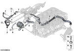 11538854734 - Engine: Coolant Feed Line for BMW Image