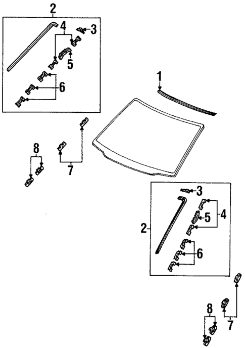 Reveal Moldings for 1996 Isuzu Oasis #0