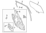 LJ7Z7825766B - : Run Door Glass for Ford Image