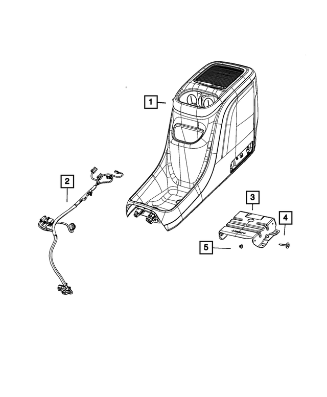 7UP191X9AA - Interior Trim: Center Console for Mopar Image image