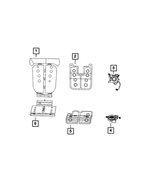 68459035AB - Interior Trim: Heated Seat Element for Mopar Image