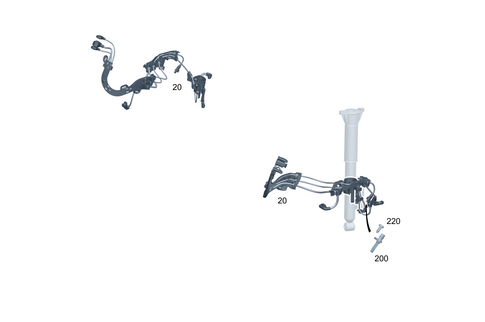 Rear Axle Wiring for 2026 Mercedes-Benz Maybach EQS 680 SUV #0