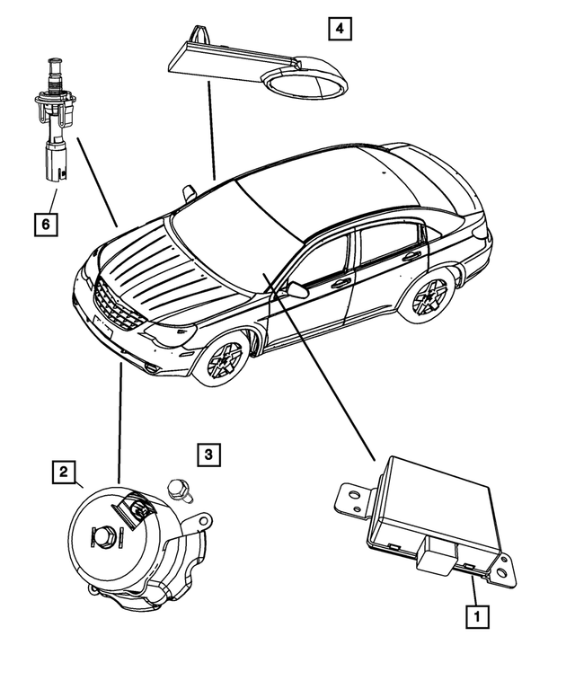6105032AA - Electrical: Hex Flange Head Screw for Chrysler: 300, Sebring | Dodge: Challenger, Charger, Viper | Jeep: Compass, Patriot, Wrangler, Wrangler JK | Ram: ProMaster 1500, ProMaster 2500, ProMaster 3500, ProMaster EV | SRT: Viper Image