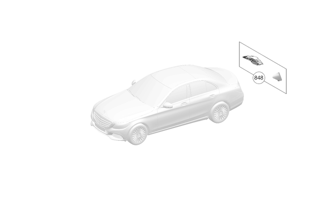 2059069603 - Special Equipment: Rear Lamp Combination for Mercedes-Benz: C350e, C400, C450 AMG, C63 AMG Image image