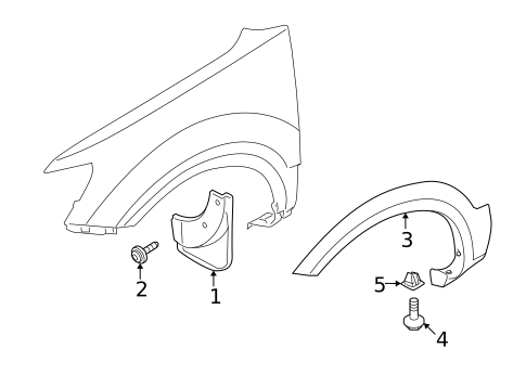 Exterior Trim - Fender for 2009 Kia Borrego #0