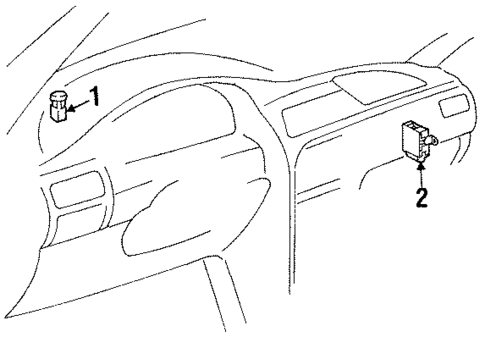 Daytime Running Lamp Components for 1998 Chevrolet Prizm #0