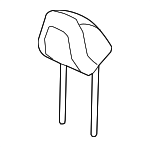 8J0881901G25D - Body: Headrest for Audi: R8, TT, TT Quattro, TT RS Quattro, TTS Quattro Image