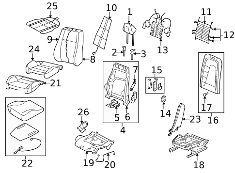 Front Seat Components for 2014 Audi TTS Quattro #0