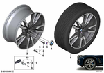 36118072002 - : Wheel, Alloy for BMW: X5 40i, X5 40iX, X5 50iX, X5 M50iX, X6 40i, X6 40iX, X6 M50iX Image