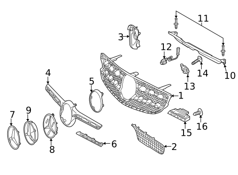 Grille & Components for 2020 Mercedes-Benz GLC43 AMG #0