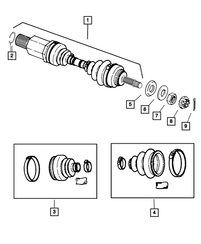 4797704 - Front Suspension &amp; Drive: Half Shaft Circlip for Mopar Image