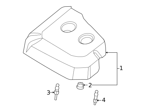 Engine Appearance Cover for 2013 Ford Escape #0