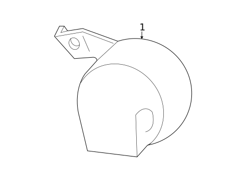 Horn for 2009 Pontiac G5 #0