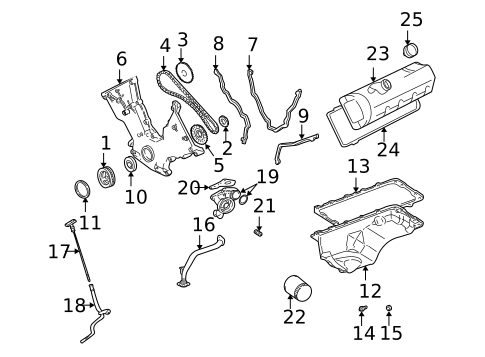 thumbnail image 2 of Detoti Auto Oil Pan Gasket For Ford F150, F250, E150, E350, Lincoln Mercury – 4.6L 5.4L 2 of 5