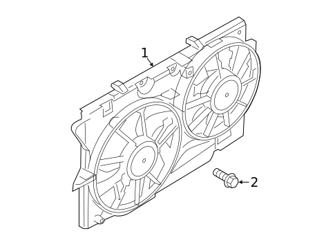 Cooling Fan, Clutch & Motor for 2018 Ford Explorer #0