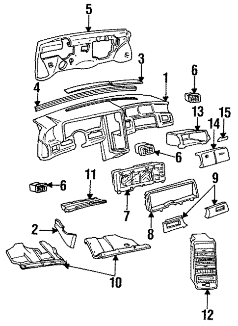 Instrument Panel for 1993 Cadillac Allante #0