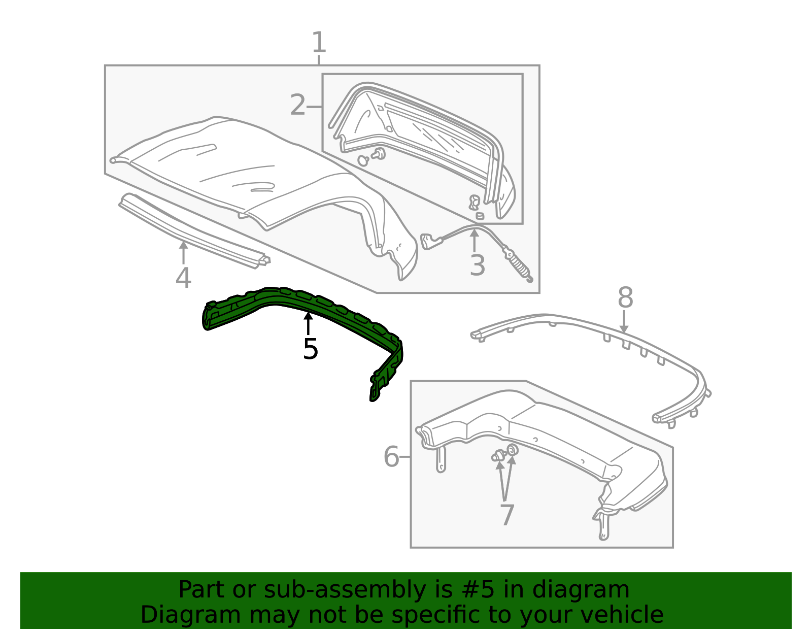 86314-S2A-003 - Rain Rail Soft Top - 2000-2009 Honda S2000 | Honda