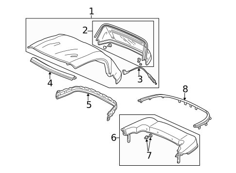 Exterior Trim - Convertible Top for 2000 Honda S2000 #0