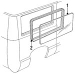 E4UZ1529727D - Body: Glass for Ford: E-150 Econoline, E-150 Econoline Club Wagon, E-250 Econoline, E-250 Econoline Club Wagon, E-350 Econoline, E-350 Econoline Club Wagon Image