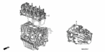 10002RRBA05 - Engine: GENERAL ASSY., CYLINDER BLOCK (DOT) for Honda Image