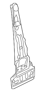 1K3809444 - Body: Lock Pillar Reinforced for Volkswagen: Golf, Golf R, GTI, R32, Rabbit Image