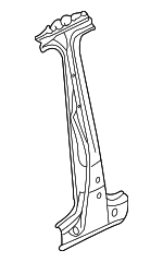 1K3809220A - Body: Inner Lock Pillar for Volkswagen: GTI Image