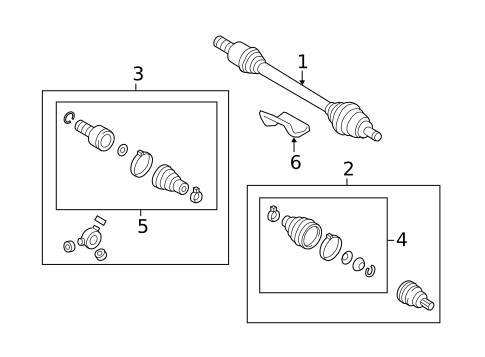 Drive Axles for 2008 Volkswagen Jetta #1