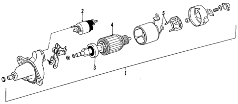 Starter for 1989 Isuzu I-Mark #0