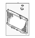 19010P75A53 - Cooling System: Radiator for Acura: Integra Image