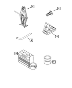 68247196AA - Wheels: Scissors Jack for Mopar Image