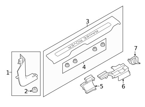 Interior Trim - Pillars for 2018 Land Rover Range Rover Evoque #0