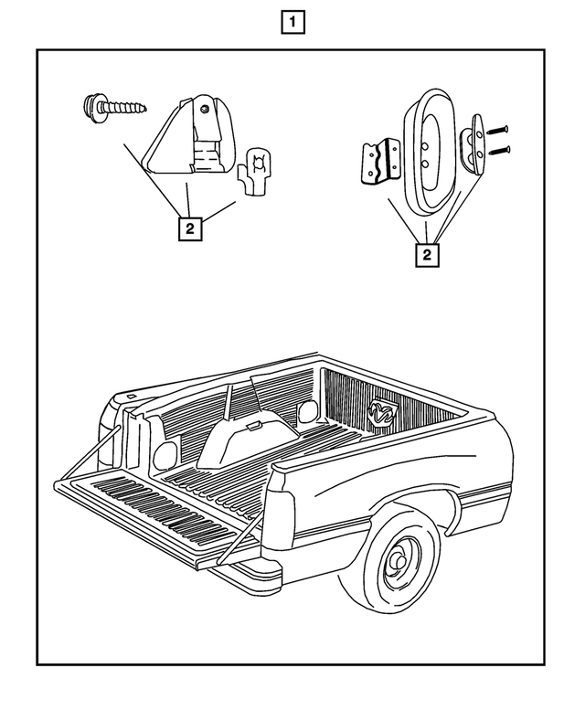 5086897AA - Mopar Accessories - Component Parts: Bedliner - Over Rail Install Kit for Mopar Image image