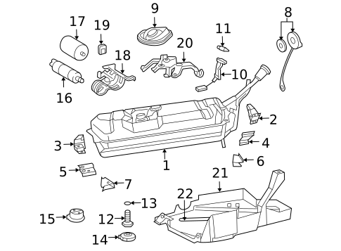 Fuel System Components for 2008 Chrysler Crossfire #0