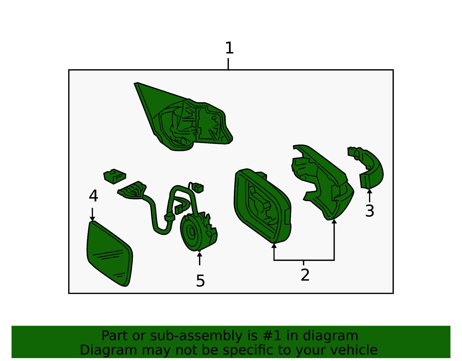 76250-SEP-A12ZJ - 2007-2008 Acura TL - Mirror Assembly, L Door