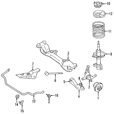 Suspension Components for 1997 Nissan 240SX #1