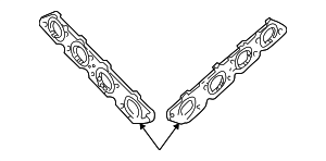 2W9Z9448AE - : Manifold Gasket for Ford: Thunderbird | Lincoln: LS Image