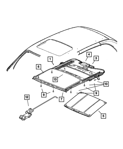 Sunroof for 2001 Chrysler PT Cruiser | Mopar eStore