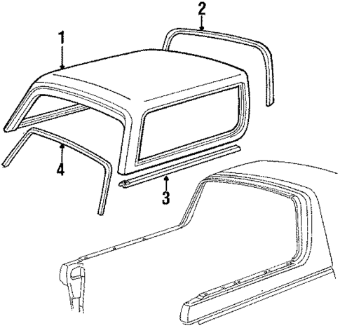 Top & Components for 1990 Ford Bronco #0