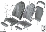 52108055490 - Seats: Pad, Comfort Seat, Climate, Right for BMW Image