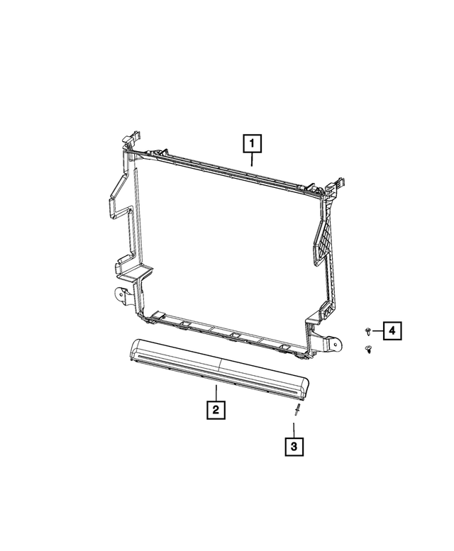 68337148AA - Cooling: Radiator Shroud for Mopar Image