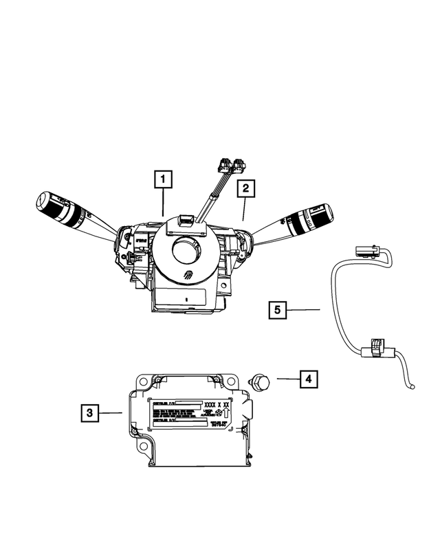 1TB33JXWAB - : Steering Column Switch for Mopar Image
