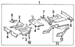 1246103261 - Body: Floor Pan Assembly for Mercedes-Benz Image
