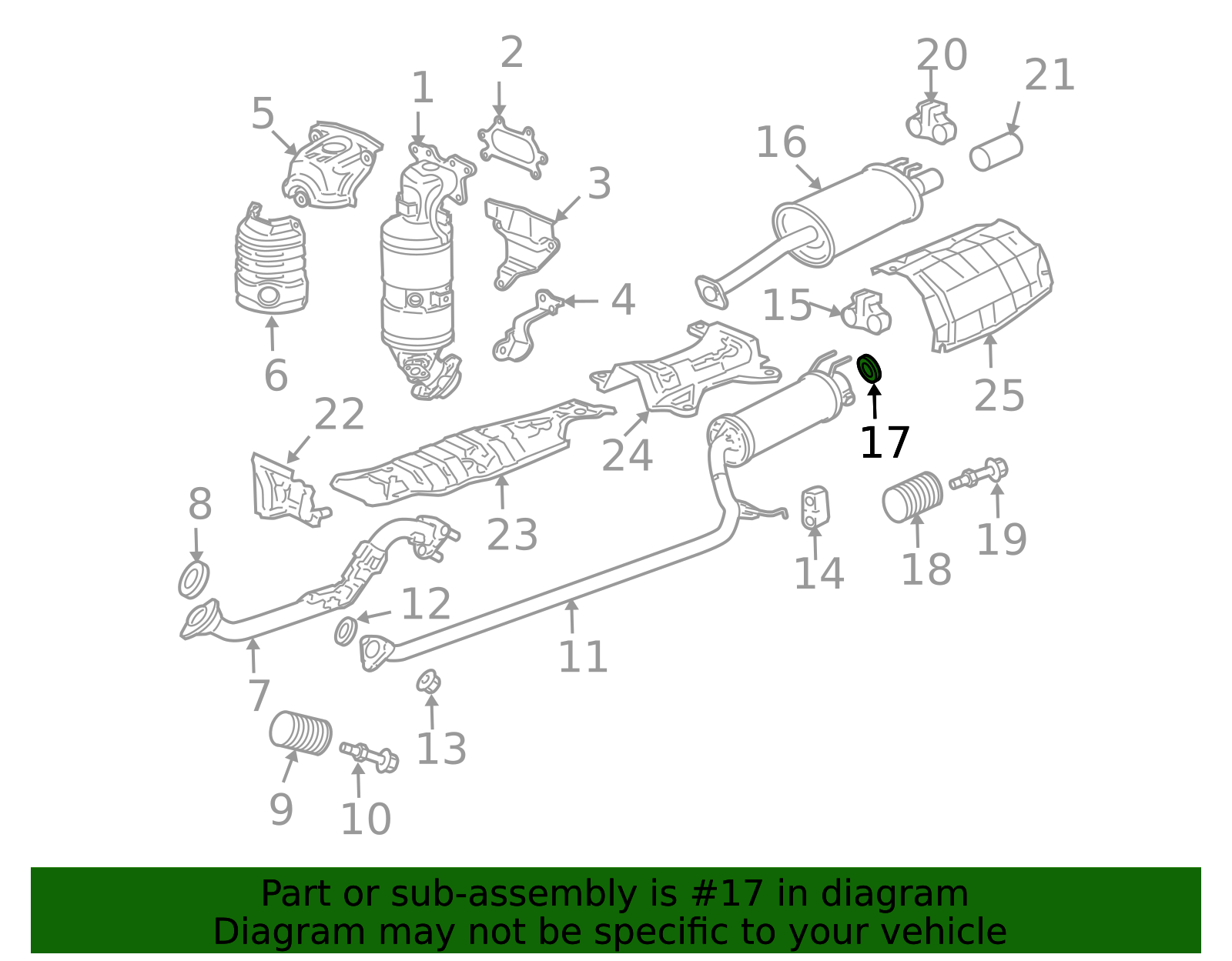 2-Pack Exhaust Manifold Gaskets For Honda, Kawasaki & Aprilia Motorcycles - Italy Racing Replacement