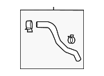 25450N9700 - Cooling System: Reservoir Hose for Kia Image